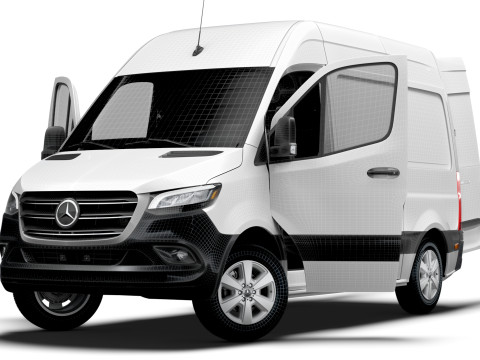Mercedes Benz eSprinter L1H2 FWD HQ Interior 2024 3D Model