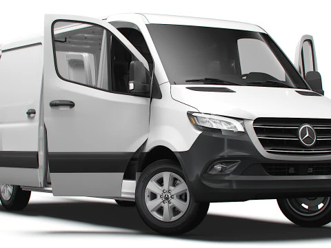 Mercedes-Benz eSprinter L2H1 FWD HQ Интерьер 2024 г. 3D Модель