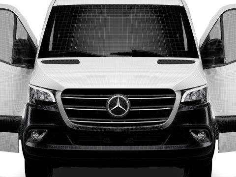 Mercedes Benz eSprinter L2H1 FWD HQ Interior 2024 3Dモデル