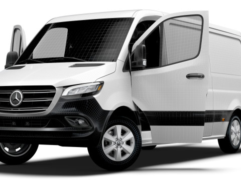 Mercedes Benz eSprinter L2H1 FWD HQ Interior 2024 3Dモデル