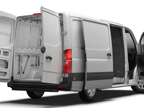 Mercedes Benz eSprinter L2H1 RWD HQ Interior 2024 3D Model