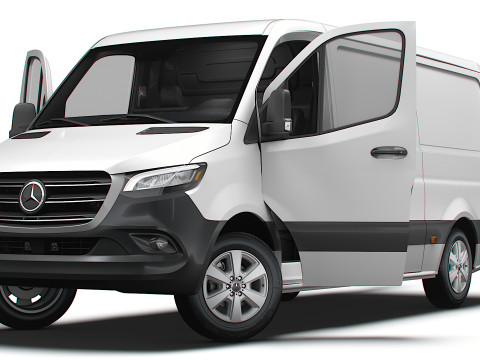 Mercedes Benz eSprinter L2H1 RWD HQ Interior 2024 Model 3D