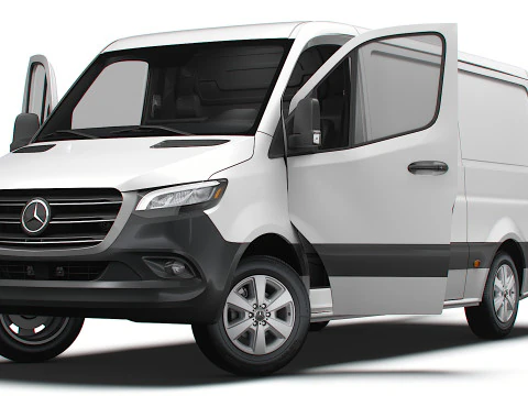 Mercedes Benz eSprinter L2H1 RWD HQ Interior 2024 3D Model