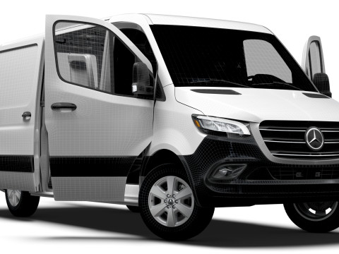 Mercedes Benz eSprinter L2H1 RWD HQ Interior 2024 Model 3D