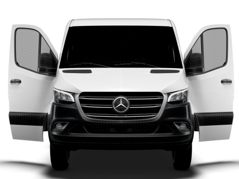 Mercedes Benz eSprinter L2H1 RWD HQ Interior 2024 Model 3D
