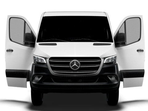 Mercedes Benz eSprinter L2H1 RWD HQ Interior 2024 3D Model
