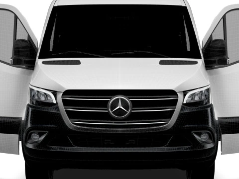 Mercedes Benz eSprinter L2H1 RWD HQ Interior 2024 3D Model