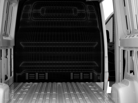 Mercedes Benz eSprinter L2H1 RWD HQ Interior 2024 Model 3D