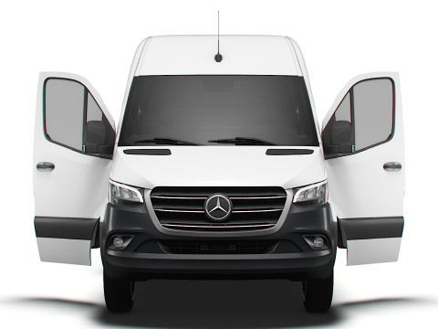 Mercedes Benz eSprinter L2H2 FWD HQ Interior 2024 3D Model
