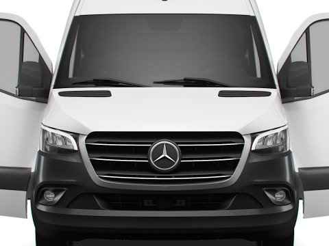 Mercedes Benz eSprinter L2H2 FWD HQ Interior 2024 3D Model