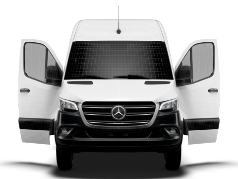 Mercedes Benz eSprinter L2H2 FWD HQ Interior 2024 3D Model