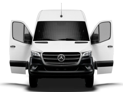 Mercedes Benz eSprinter L2H2 FWD HQ Interior 2024 3D Model