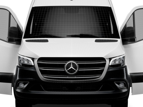 Mercedes Benz eSprinter L2H2 FWD HQ Interior 2024 3D Model