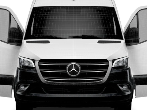 Mercedes Benz eSprinter L2H2 FWD HQ Interior 2024 3D Model