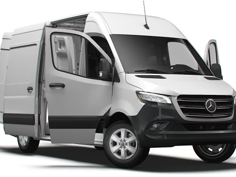 Mercedes-Benz eSprinter L2H2 RWD HQ Интерьер 2024 г. 3D Модель