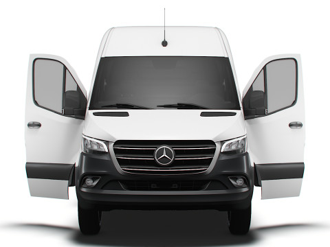 Mercedes Benz eSprinter L2H2 RWD HQ Interior 2024 3D Модель