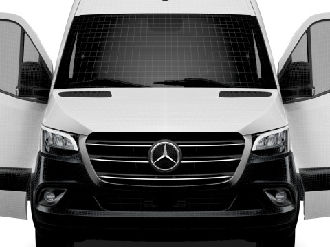 Mercedes Benz eSprinter L2H2 RWD HQ Interior 2024 3D Модель