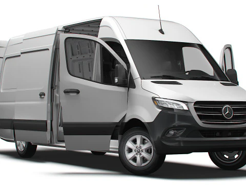 Mercedes-Benz eSprinter L3H2 RWD HQ Интерьер 2024 г. 3D Модель