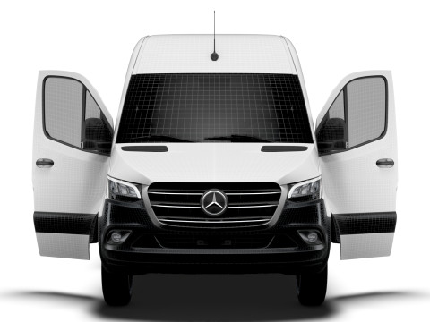 Mercedes Benz eSprinter L3H2 RWD HQ Interior 2024 3D Model