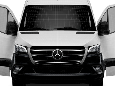 Mercedes Benz eSprinter L3H2 RWD HQ Interior 2024 3D Model