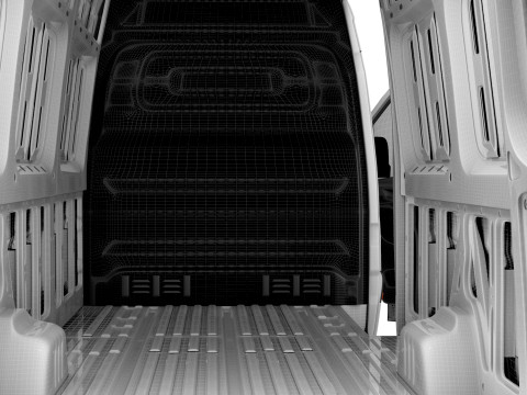 Mercedes Benz eSprinter L3H2 RWD HQ Interior 2024 3D Model