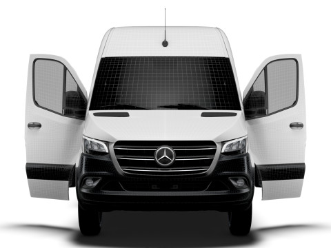 Mercedes Benz eSprinter L4H2 RWD HQ Interior 2024 3D Model