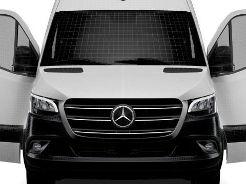 Mercedes Benz eSprinter L4H2 RWD HQ Interior 2024 3D Model