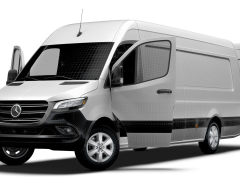 Mercedes Benz eSprinter L4H2 RWD HQ Interior 2024 3D Model