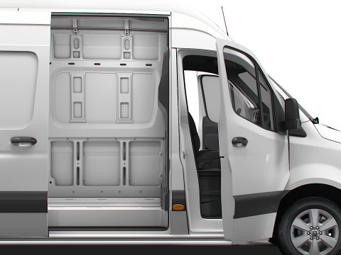 Mercedes Benz eSprinter L4H3 RWD HQ Interior 2024 3D Model