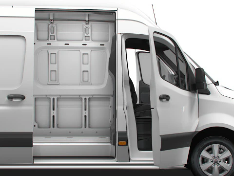 Mercedes Benz eSprinter L4H3 RWD HQ Interior 2024 3D Model