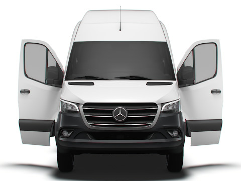 Mercedes Benz eSprinter L4H3 RWD HQ Interior 2024 3D Model