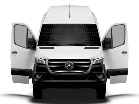 Mercedes Benz eSprinter L4H3 RWD HQ Interior 2024 3D Model