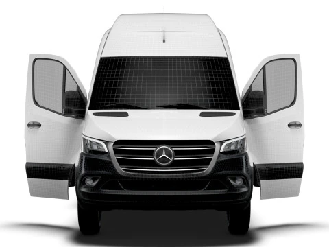 Mercedes Benz eSprinter L4H3 RWD HQ Interior 2024 3D Model