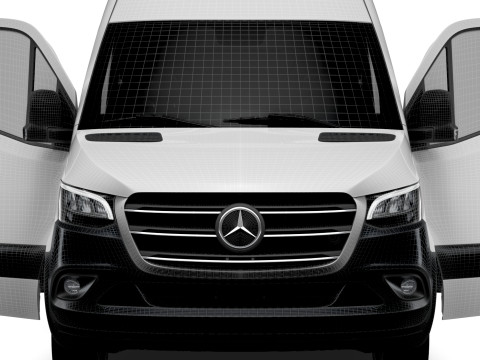 Mercedes Benz eSprinter L4H3 RWD HQ Interior 2024 3D Model