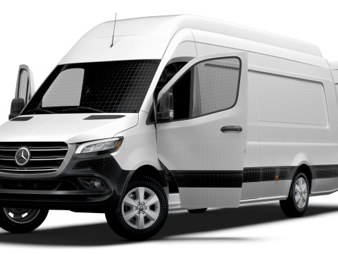 Mercedes Benz eSprinter L4H3 RWD HQ Interior 2024 3D Model
