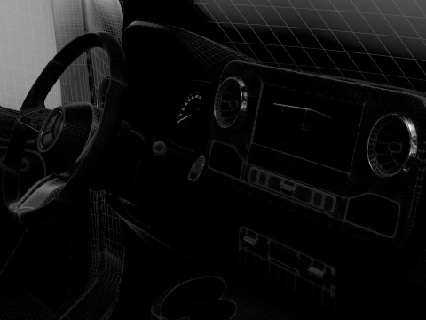 Mercedes Benz eSprinter L4H3 RWD HQ Interior 2024 3D Model