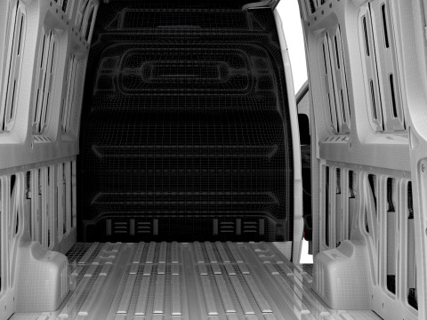 Mercedes Benz eSprinter L4H3 RWD HQ Interior 2024 3D Model