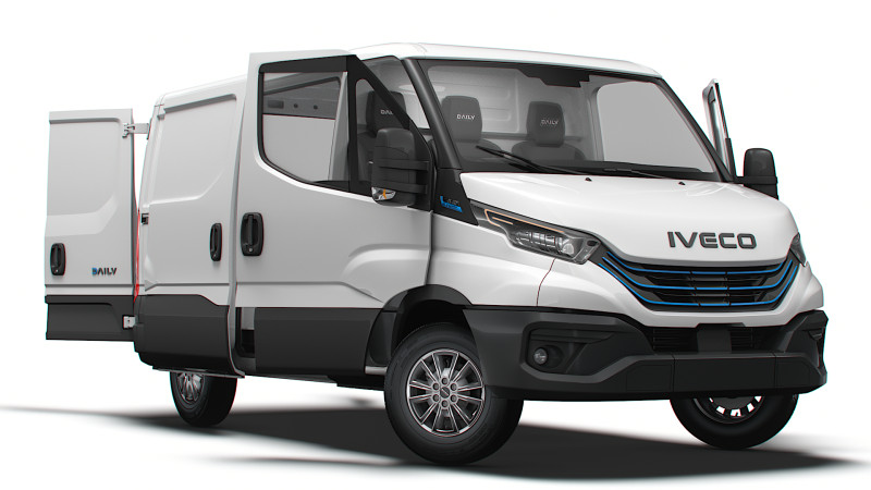 Iveco eDaily Van L1H1 HQ Interior 2024 3D मॉडल .c4d .max .obj .3ds .fbx .stl .blend 