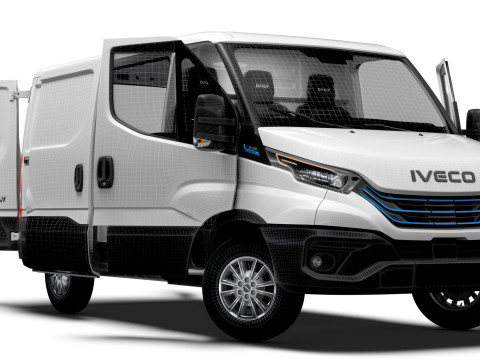 Iveco eDaily Van L1H1 HQ Interior 2024 3D मॉडल