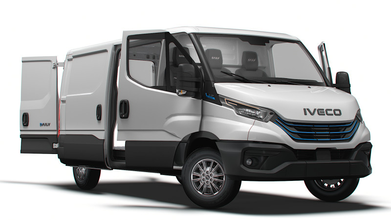 Iveco eDaily Van L2H1 HQ Interior 2024 3D Model .c4d .max .obj .3ds .fbx .stl .blend 