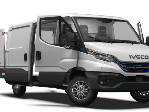 Iveco eDaily Van L2H1 HQ Interior 2024 Modelo 3D