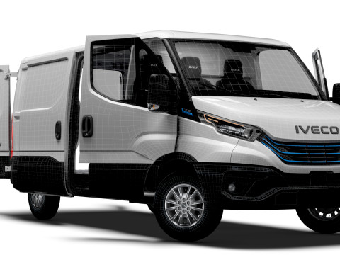 Iveco eDaily Van L2H1 HQ Interior 2024 3D Model
