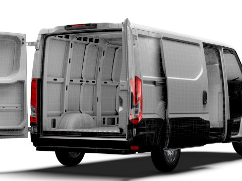 Iveco eDaily Van L2H1 HQ Interior 2024 3D Model