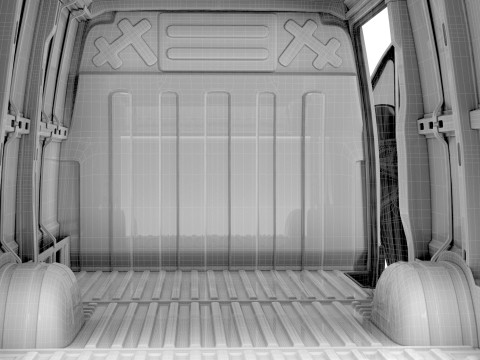 Iveco eDaily Van L2H1 HQ Interior 2024 3D Model