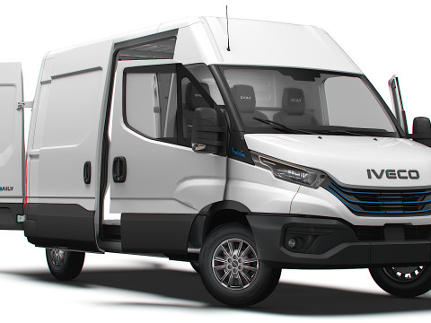 Iveco eDaily Van L2H2 HQ Interior 2024 3D Model