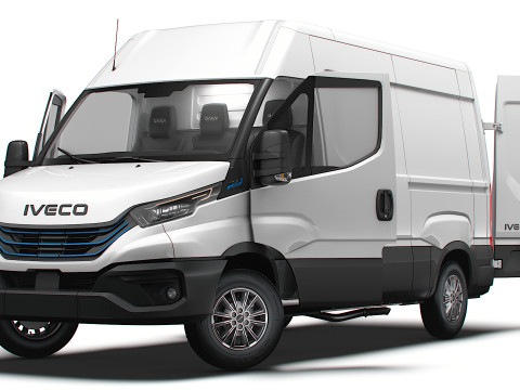 Iveco eDaily Van L2H2 HQ Interior 2024 Modèle 3D