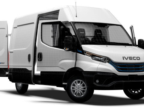 Iveco eDaily Van L2H2 HQ Interior 2024 Modèle 3D