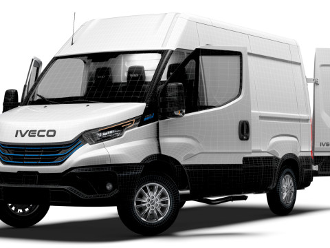 Iveco eDaily Van L2H2 HQ Interior 2024 Modèle 3D