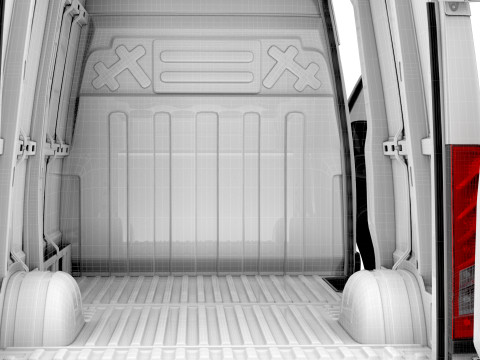 Iveco eDaily Van L2H2 HQ Interior 2024 Modèle 3D