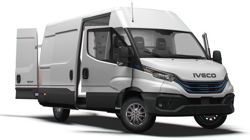 Iveco eDaily Van L3H2 HQ Interior 2024 3D Модель .c4d .max .obj .3ds .fbx .stl .blend 